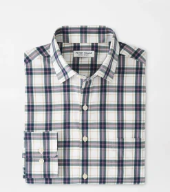 Online Peter Millar Randall Performance Poplin Sport Shirt Navy