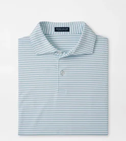 Fashion Peter Millar Sawyer Performance Jersey Polo Cirrus Blue
