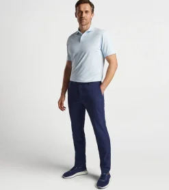 Fashion Peter Millar Sawyer Performance Jersey Polo Cirrus Blue
