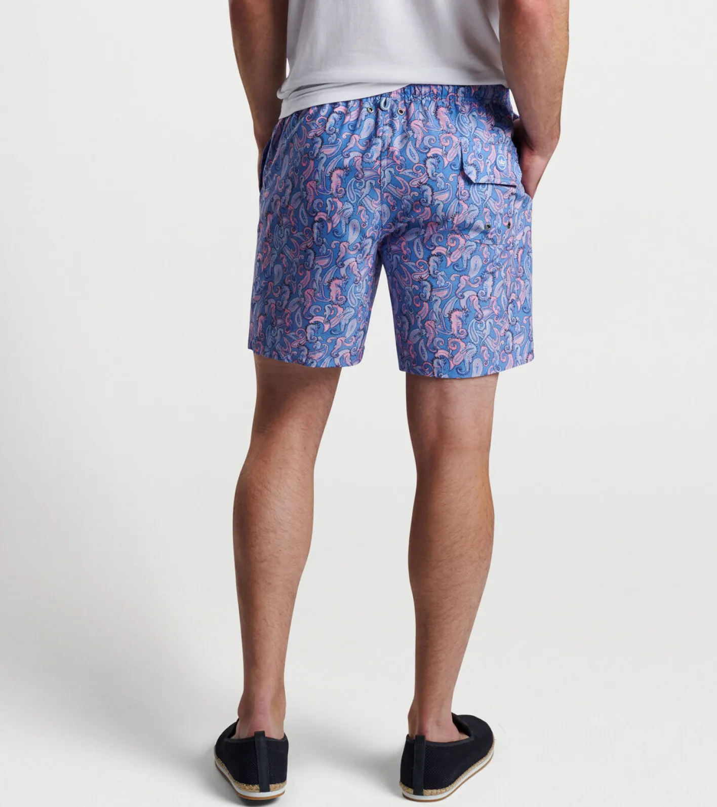 Fashion Peter Millar Seahorse Paisley Swim Trunk MARITIME
