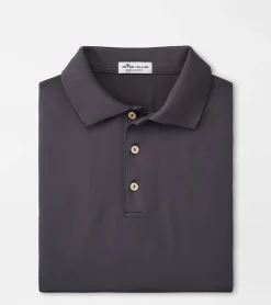 Hot Peter Millar Solid Performance Jersey Polo Knit-Collar Iron