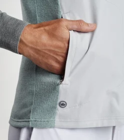 Best Peter Millar Solstice Performance Hybrid Full-Zip Hoodie Vest British Grey