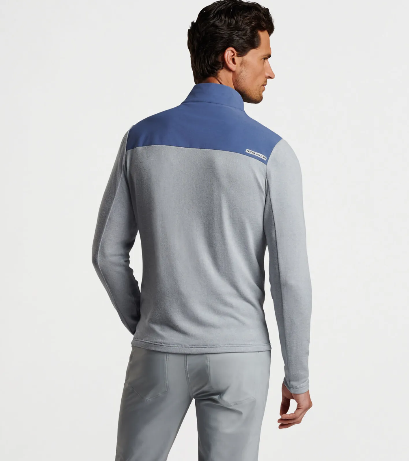 Fashion Peter Millar Solstice Performance Hybrid Full-Zip Cardigan BLUE PEARL