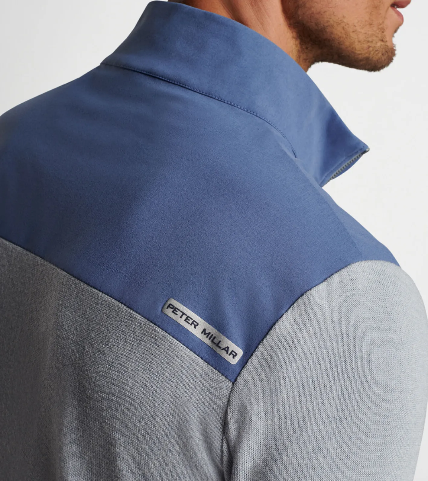 Fashion Peter Millar Solstice Performance Hybrid Full-Zip Cardigan BLUE PEARL