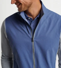 Fashion Peter Millar Solstice Performance Hybrid Full-Zip Cardigan BLUE PEARL