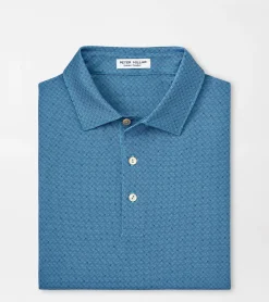 Clearance Peter Millar Soriano Performance Jersey Polo CABANA BLUE