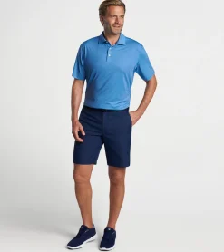 Clearance Peter Millar Soriano Performance Jersey Polo CABANA BLUE
