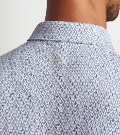 Sale Peter Millar Staccato Performance Jersey Polo White