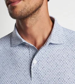Sale Peter Millar Staccato Performance Jersey Polo White