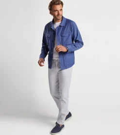 Sale Peter Millar Summer Safari Chore Coat Atlantic Blue