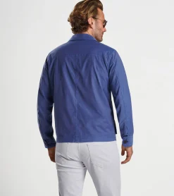 Sale Peter Millar Summer Safari Chore Coat Atlantic Blue