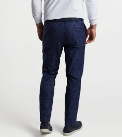 New Peter Millar Surge Patched Tile Performance Trouser Navy