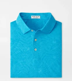 Fashion Peter Millar Sylvan Performance Jersey Polo CARRIBEAN