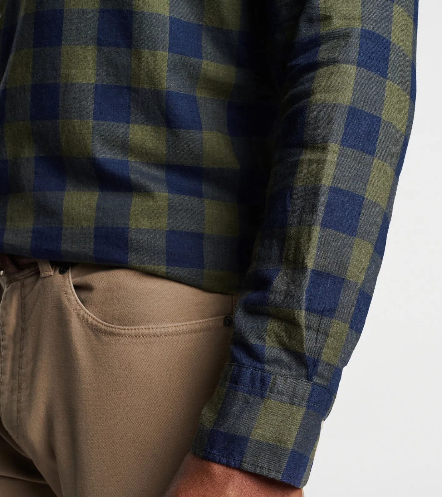 Outlet Peter Millar Thorp Cotton Sport Shirt JUNIPER