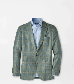 Hot Peter Millar Tremont Plaid Soft Jacket EUCALYPTUS