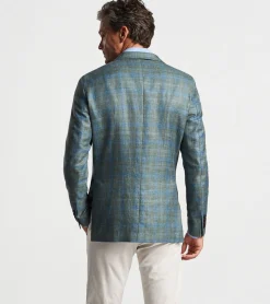 Hot Peter Millar Tremont Plaid Soft Jacket EUCALYPTUS