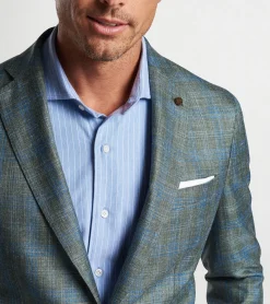 Hot Peter Millar Tremont Plaid Soft Jacket EUCALYPTUS