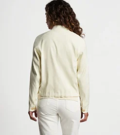 Hot Peter Millar Valletta Effortless Bomber Jacket Ivory
