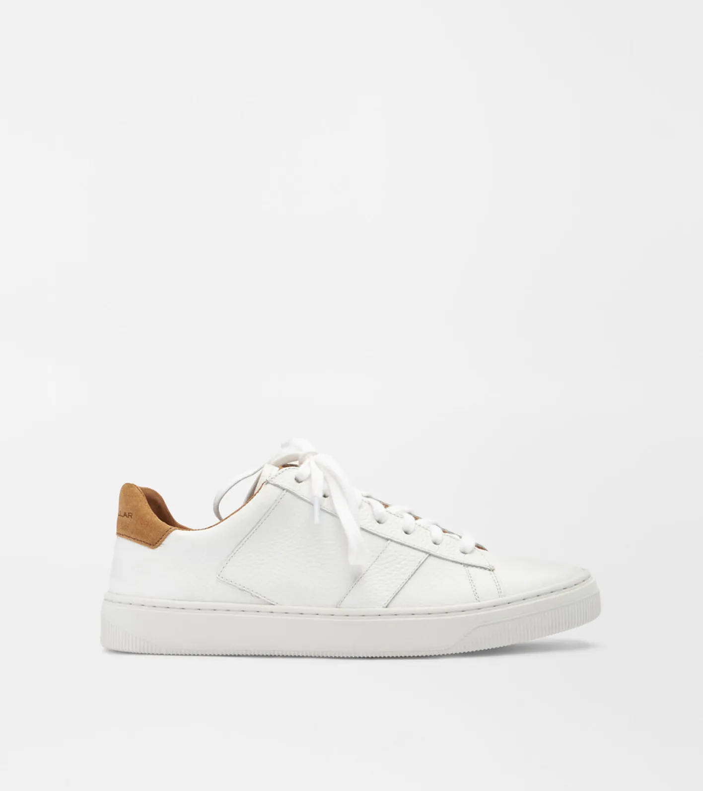 Hot Peter Millar Vantage Pebble Grain Sneaker White