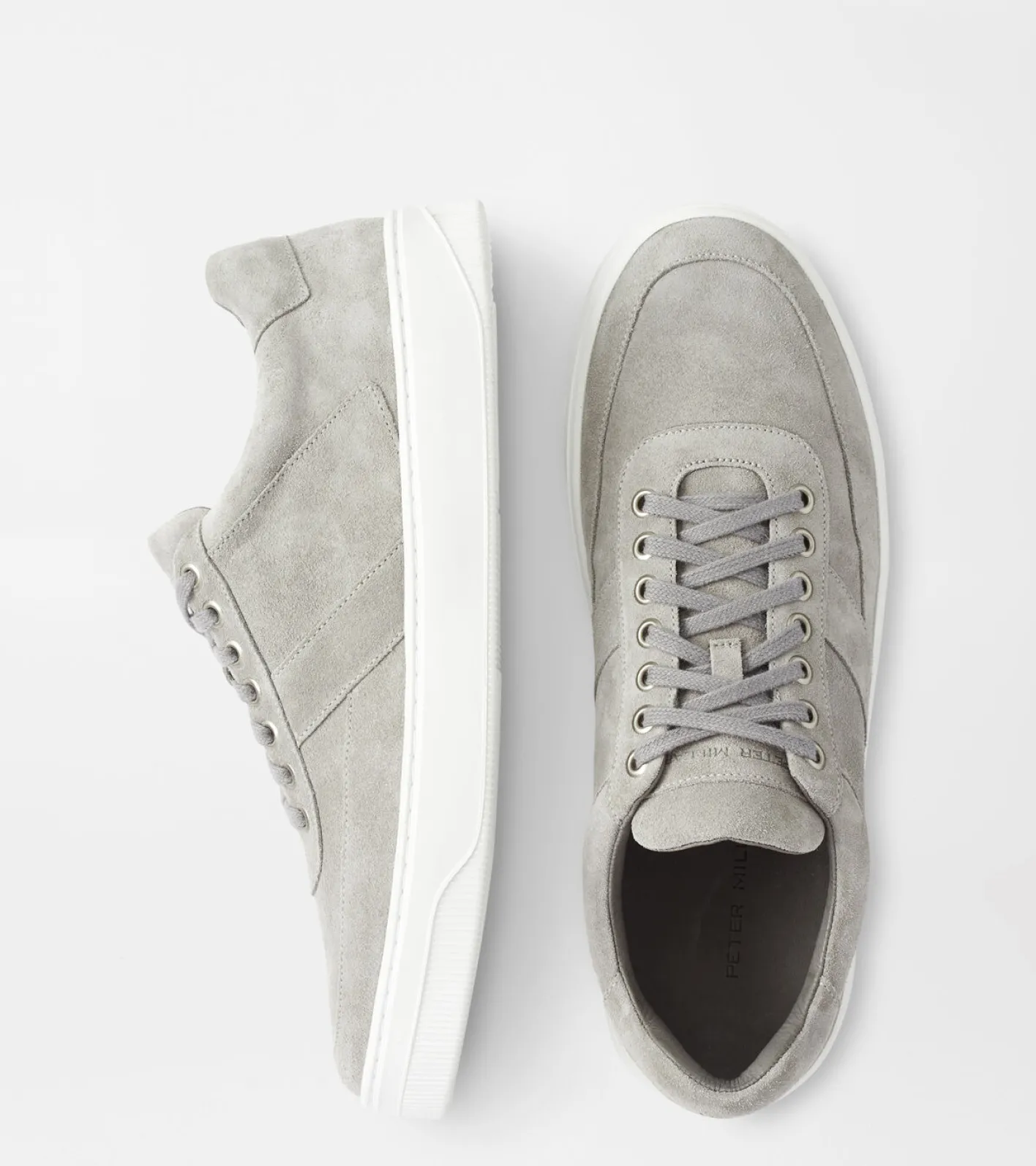 New Peter Millar Vantage Suede Sneaker Beige