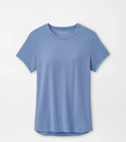 Discount Peter Millar Vinyasa Performance T-Shirt BLUE HERON