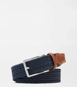 Discount Peter Millar Waxed Braided Belt Khaki