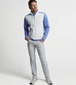 New Peter Millar Weld Elite Hybrid Half-Zip White