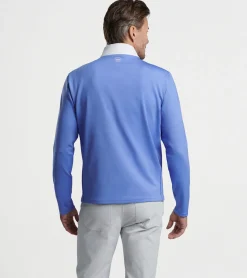 New Peter Millar Weld Elite Hybrid Half-Zip White