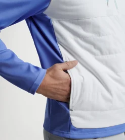 New Peter Millar Weld Elite Hybrid Half-Zip White