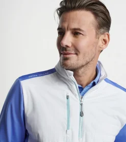 New Peter Millar Weld Elite Hybrid Half-Zip White