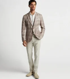 Online Peter Millar Willard Plaid Soft Jacket Khaki