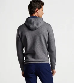 Clearance Peter Millar Winsome Half-Zip Hoodie BLUE PEARL