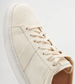 Sale Peter Millar Women's Vantage Suede Sneaker Ivory