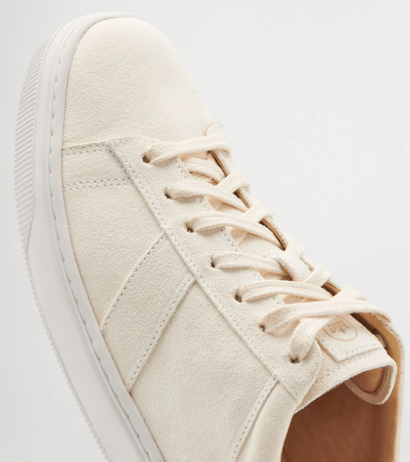 Sale Peter Millar Women's Vantage Suede Sneaker Ivory